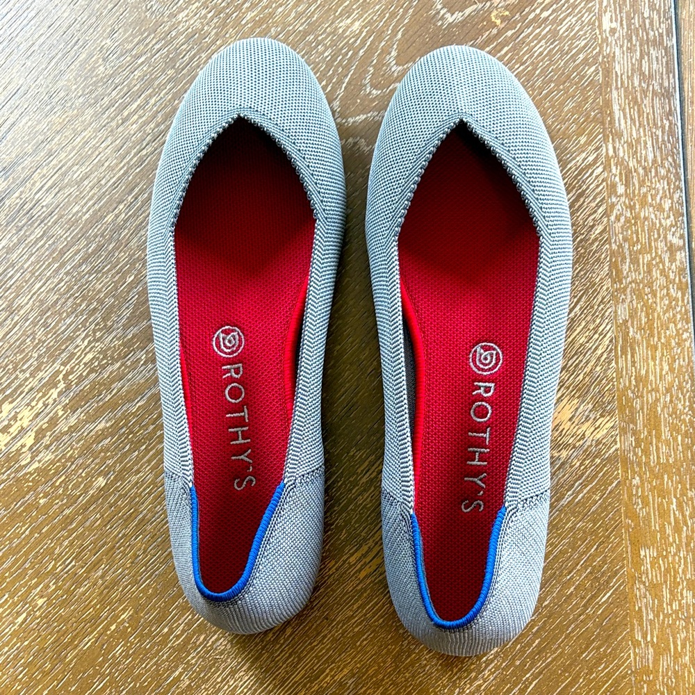 Rothy’s Retired Cloud Grey Birdseye Flat